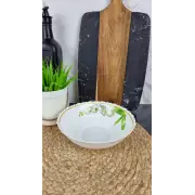 Белая орхидея Салатник №7 d-17,5см стеклокерамика Волнистый край BB 408 ᐉ BB 408 - - класная цена в ProPosud