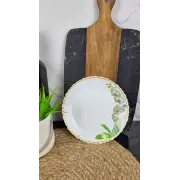 Белая орхидея Тарелка мелкая №7,5 d-19см стеклокерамика Волнистый край BB 408 ᐉ BB 408 - - класная цена в ProPosud