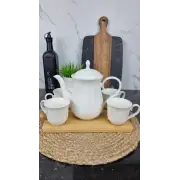 PJ03157 Набор 5-пр на дерев. подставке (заварник 900мл чашка 4*170мл)