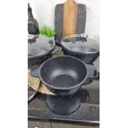 Набір каструль 6-пр. (2,4л 4,6л 5,6л) мармур BN-386