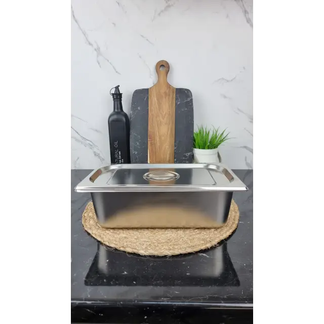 Емкость гастрономическая 33*18*10см с крышкой нерж.сталь BN-1065 ᐉ BN-1065 - - класная цена в ProPosud