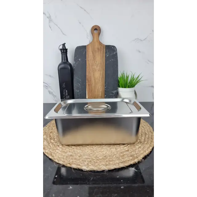 Емкость гастрономическая 27*17*10см с крышкой нерж.сталь BN-1066 ᐉ BN-1066 - - класная цена в ProPosud