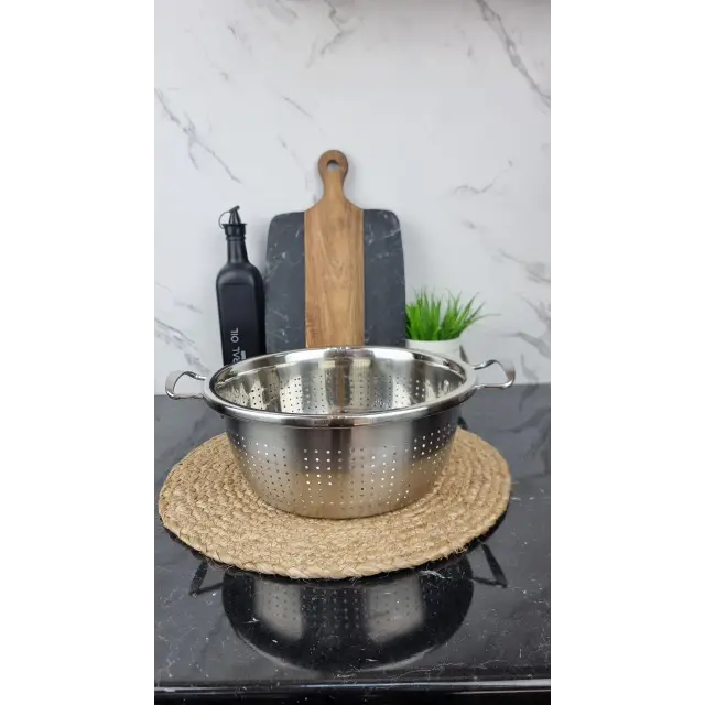 Друшляк 28см нерж.сталь 2 ручки BN-644 ᐉ BN-644 - - класна ціна в ProPosud