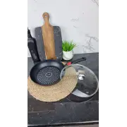 Сковорода 26см антипр.диамант покрытие стекл.крышка съемная ручка BN-433 ᐉ BN-433 - - класная цена в ProPosud