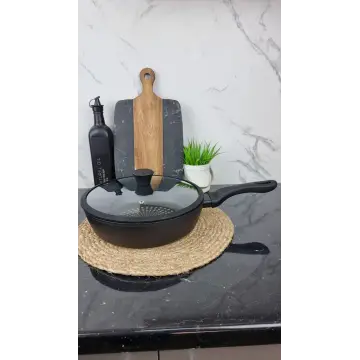 Сковорода глубокая 28*7,5см антипр.диамант покрытие стекл.крышка силик.ободок BN-450 ᐉ BN-450 - - класная цена в ProPosud