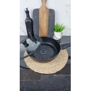 Сковорода глубокая 28*7,5см антипр.диамант покрытие стекл.крышка силик.ободок BN-450 ᐉ BN-450 - - класная цена в ProPosud