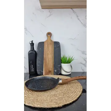 Сковорода для блинов 20см антипр.покрытие ручка под дерево мрамор BN-550 ᐉ BN-550 - - класная цена в ProPosud