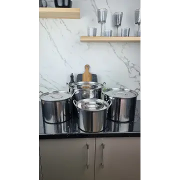 Набір каструль 8-пр. (7,5л 9,5л 13л 17л) нерж.сталь Stock Pot BN-289 ᐉ BN-289 - - класна ціна в ProPosud
