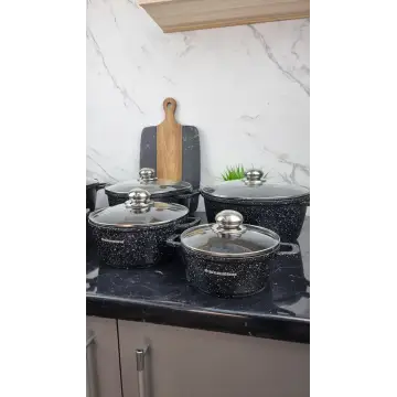 Набор кастрюль 12-пр. (1,2л 2,4л 3,2л 4,5л 5,3л 6,3л) мрамор BN-356 ᐉ BN-356 - - класная цена в ProPosud 2