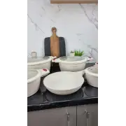 Набор посуды 9-пр. (1,4л 2,4л 4л 6,3л) сковорода 24см мрамор светлый Чешуя BN-357 ᐉ BN-357 - - класная цена в ProPosud