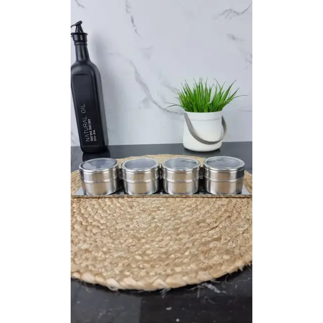 Набор для специй 4-пр. на магните BN-189 ᐉ BN-189 - - класная цена в ProPosud