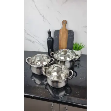 Набор кастрюль 6-пр. (2,1л 2,9л 3,9л) нерж.сталь BN-209 ᐉ BN-209 - - класная цена в ProPosud 2