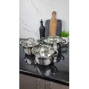 Набор кастрюль 6-пр. (2,1л 2,9л 3,9л) нерж.сталь BN-209 ᐉ BN-209 - - класная цена в ProPosud
