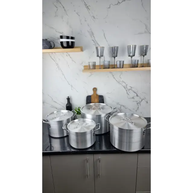 Набор алюм. кастрюль 8-пр. (24см 26см 30см 34см) BN-818 ᐉ BN-818 - - класная цена в ProPosud