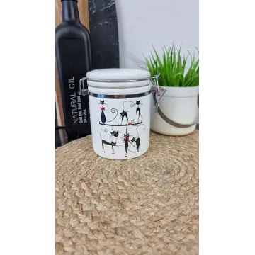 Черная кошка Емкость 750мл для сыпучих продуктов з замком 629-12