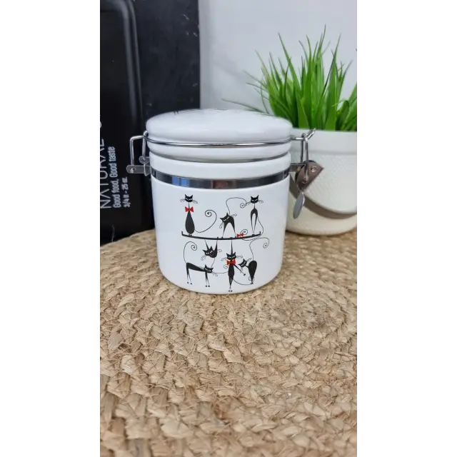 Черная кошка Емкость 500мл для сыпучих продуктов с замком 630-12