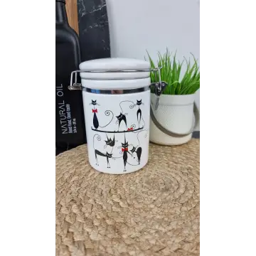 Чорна кішка Ємність 1,2л для сипучих продуктів з замком 631-12 ᐉ 631-12 - - класная цена в ProPosud