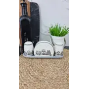 Совушки Набір для солі і перцю з сервет. на керам. підставці 6912-18 ᐉ 6912-18 - - класная цена в ProPosud