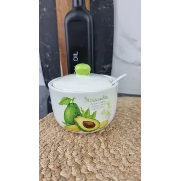 Авокадо Сахарница 450мл с ложкой 2242-21 ᐉ 2242-21 - - класная цена в ProPosud