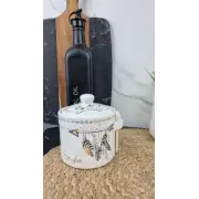 Boho style Банка для меда 400мл с деревянной ложкой 2370-20 ᐉ 2370-20 - S&T - класная цена в ProPosud