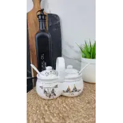 Boho style Банка для спецій 2*200мл 15*8,5*12,5 з 2 ложками 6023-20 ᐉ 6023-20 - S&T - класна ціна в ProPosud