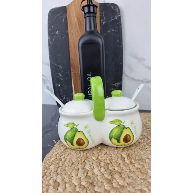 Авокадо Банка для специй 2*200мл с 2 ложками 6023-21 ᐉ 6023-21 - S&T - класная цена в ProPosud