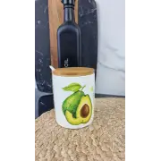 Авокадо Сахарница 360мл с ложкой и бамбук крышкой 6024-21 ᐉ 6024-21 - S&T - класная цена в ProPosud