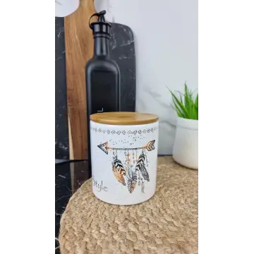 Boho style Ємність для сипучих 600мл бамбук кришка 6027-20 ᐉ 6027-20 - S&T - класная цена в ProPosud