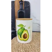 Авокадо Емкость 860мл для сыпучих продуктов бамбук крышка 6028-21 ᐉ 6028-21 - S&T - класная цена в ProPosud