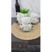 Набор чайный 12-пр. 250мл бл.15см Silver Anfen 04-001-009