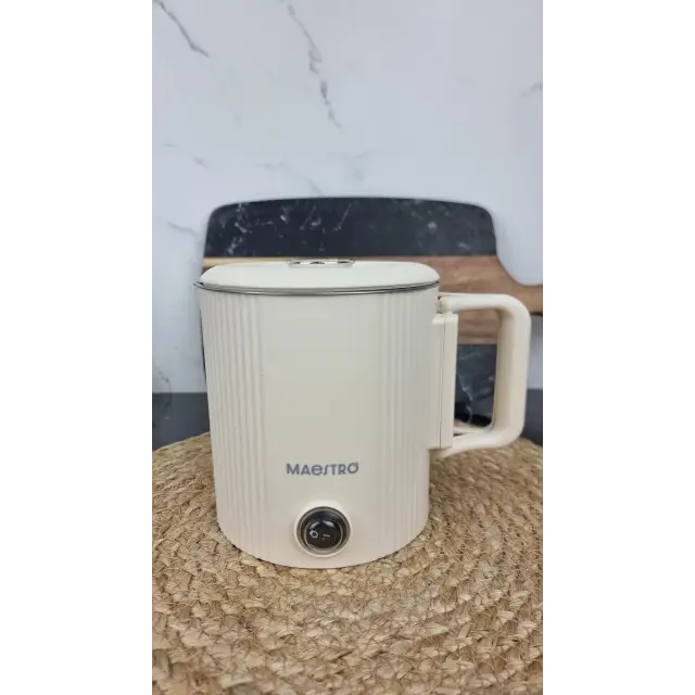 Електрочайник-каструля 0,8л 600Вт дорожній Beige MR-009 ᐉ MR-009 Beige - - класна ціна в ProPosud