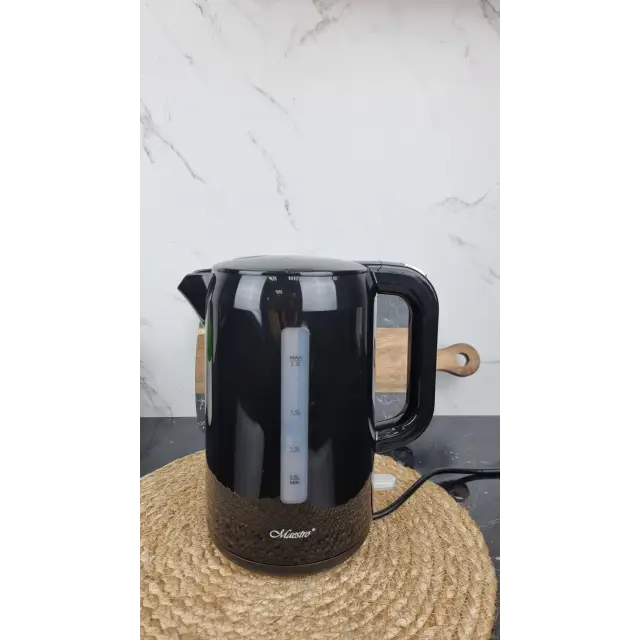 Электрочайник 2,2л 2200Вт пластик Black MR-022 ᐉ MR-022 Black - - класная цена в ProPosud