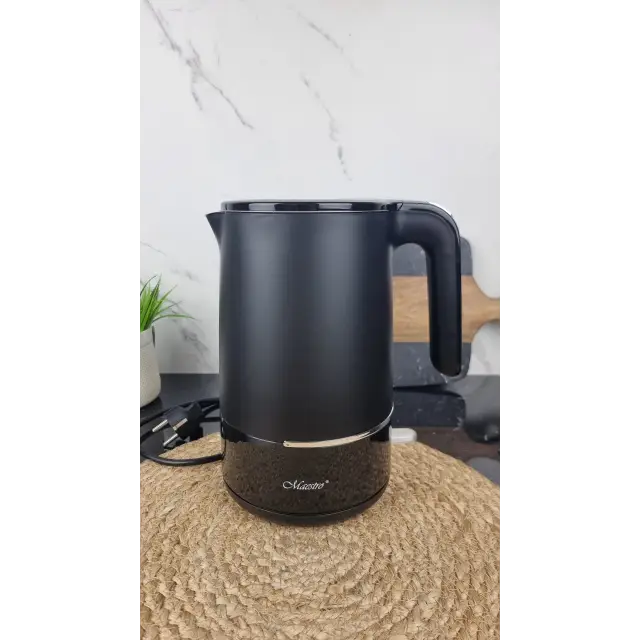 Электрочайник 1,7л 1800Вт пластик Black MR-037 ᐉ MR-037 Black - - класная цена в ProPosud