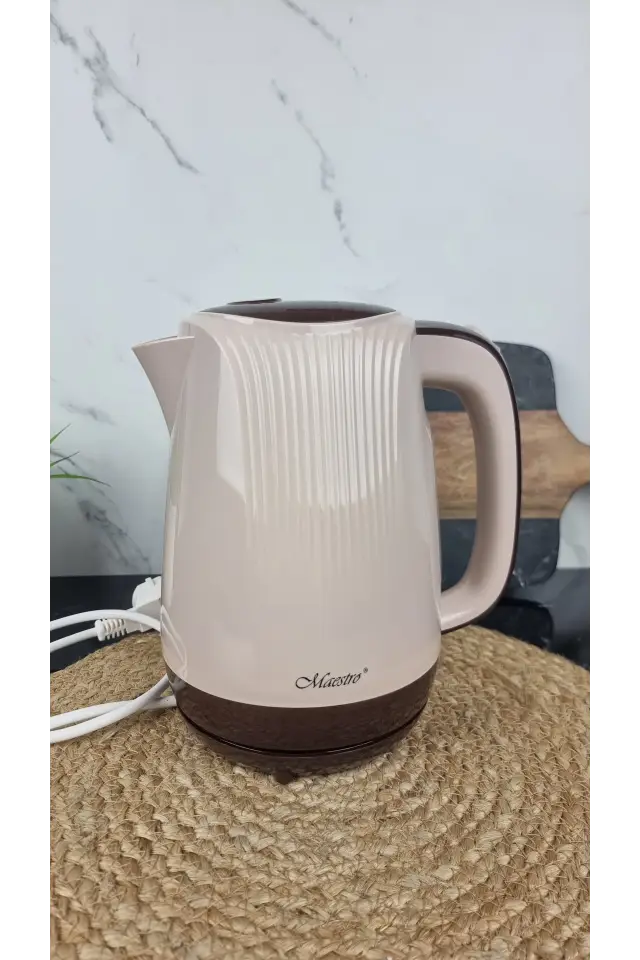 Электрочайник 1,7л 2000Вт пластик Beige MR-042 ᐉ MR-042 Beige - Maestro - класная цена в ProPosud
