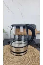 Електрочайник 1,2л 1630Вт скло Black MR-062 ᐉ MR-062 Black - - класна ціна в ProPosud