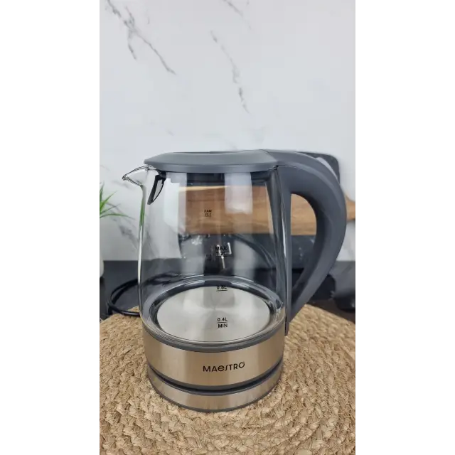 Электрочайник 1,2л 1630Вт стекло Grey MR-062 ᐉ MR-062 Grey - - класная цена в ProPosud