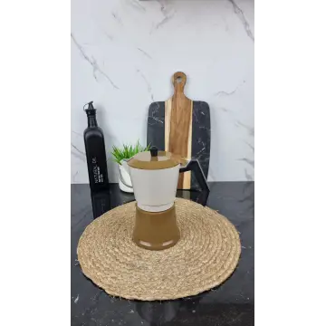 Кавоварка гейзерна 450мл алюмінієва Espresso Moka Beige MR-1657-9