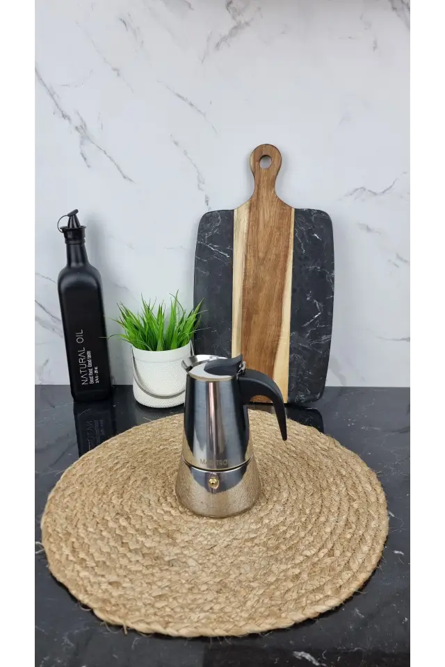 Кавоварка гейзерна 200мл нерж.сталь Espresso Moka MR-1660-4 ᐉ MR-1660-4 - - класна ціна в ProPosud
