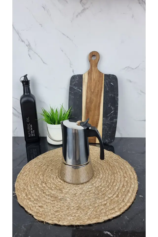 Кавоварка гейзерна 100мл нерж.сталь Espresso Moka MR-1668-2 ᐉ MR-1668-2 - - класная цена в ProPosud