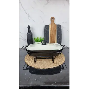 Мармит 1,8л 36,25см прямоугольный керамический стекл.крышка Black MR-11460-73 ᐉ MR-11460-73 - - класная цена в ProPosud