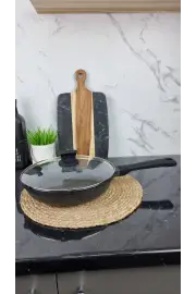 Сковорідка 24см антипр.покриття скл.кришка індукція Granite Cast MR-1225-24 ᐉ MR-1225-24 - - класная цена в ProPosud