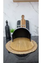 Хлебница 37*21,5*39,5см бамбук кр.пластик Black MR-1678 ᐉ MR-1678 Black - - класная цена в ProPosud