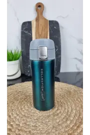 Термочашка 320мл кнопка фиксатор нерж.сталь Blue MR-1641-32