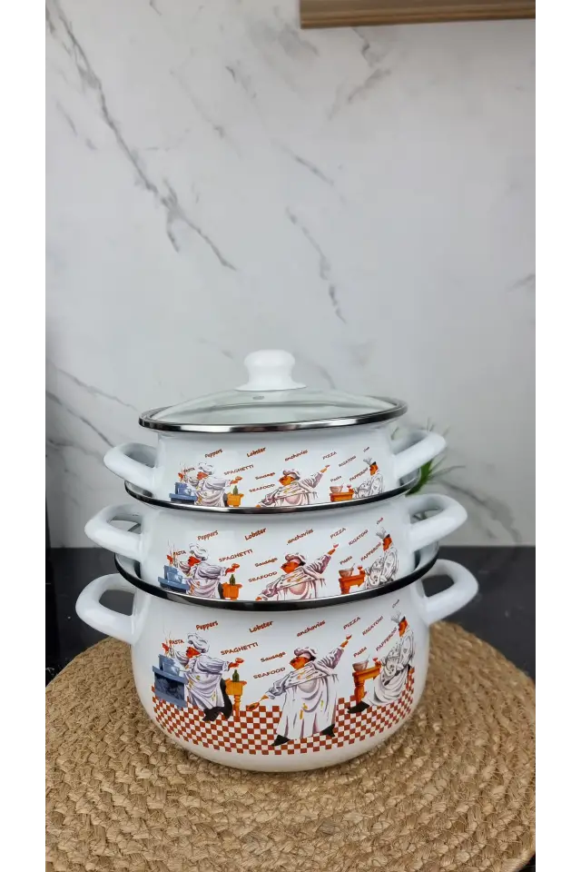 10W Набор кастрюль 3-пр. 2,0/3,0/4,0л Повара Zauberg