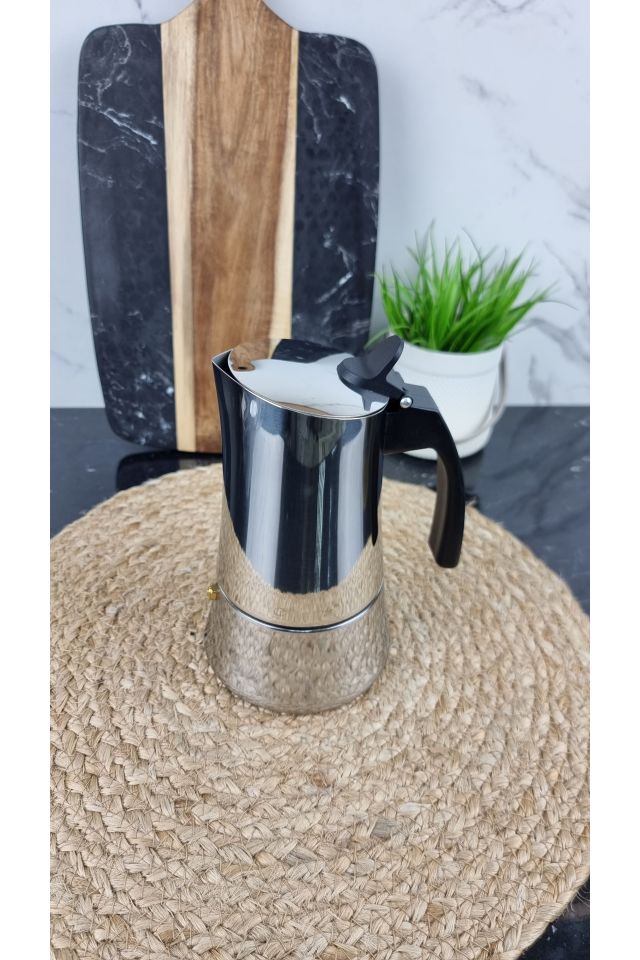 Кофеварка гейзерная 300мл нерж.сталь Espresso Moka MR-1668-6 ᐉ MR-1668-6 - - класная цена в ProPosud