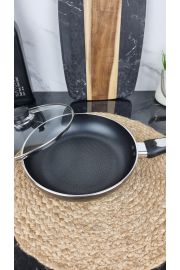 Сковорідка 22см антипр.покриття скл.кришка індукція MR-1203-22 ᐉ MR-1203-22 - - класна ціна в ProPosud