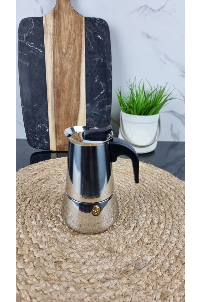 Кофеварка гейзерная 100мл нерж.сталь Espresso Moka MR-1660-2 ᐉ MR-1660-2 - - класная цена в ProPosud