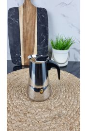 Кофеварка гейзерная 100мл нерж.сталь Espresso Moka MR-1660-2 ᐉ MR-1660-2 - - класная цена в ProPosud
