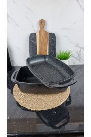 Гусятниця 5,1л прямокутна кришка-гриль 32*21*10,6см EB-4607