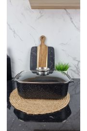 Гусятниця 5,1л прямокутна скл.кришка 32*22*11см EB-4608